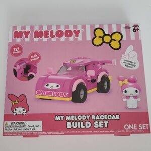 Sanrio My Melody pink racecar build 121 pcs gift set New
